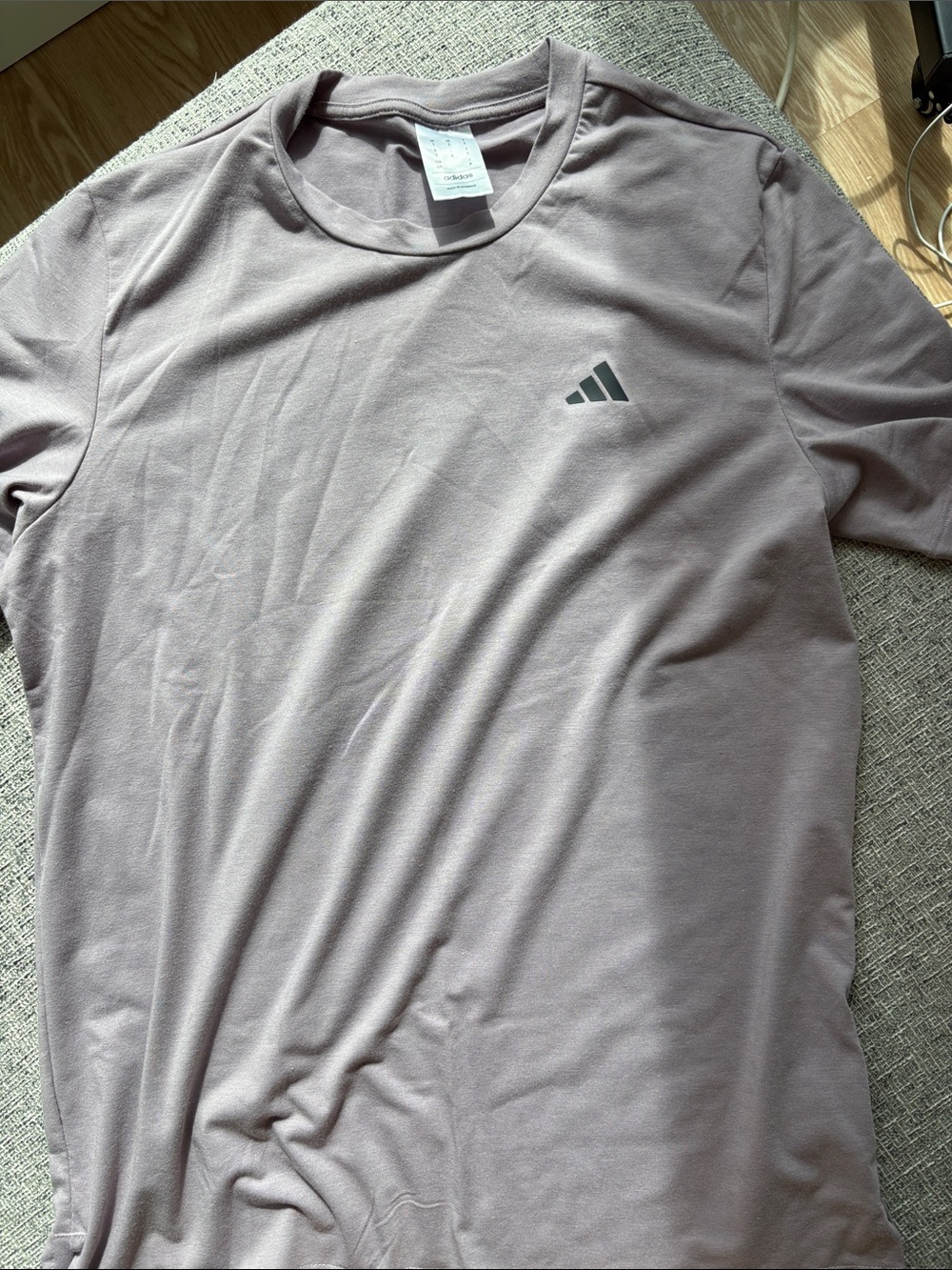 adidas Men's Short-Sleeve Crew Tee - Mauve